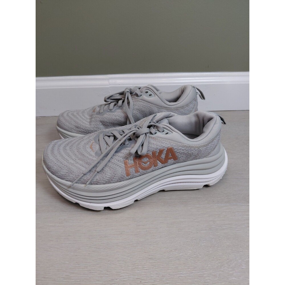 Size 6.5B - Hoka One One HOKA Gaviota 5 Harbor Mist Rose Gold Women's Sneakers